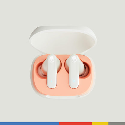 Skullcandy Auriculares In-Ear Smokin Buds Inalámbricos 20h Autonomía Blanco Naranja