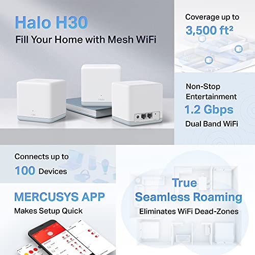 MERCUSYS Halo Mesh, Sistema WiFi Mesh para tu hogar