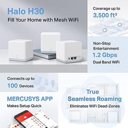 MERCUSYS Halo Mesh, Sistema WiFi Mesh para tu hogar