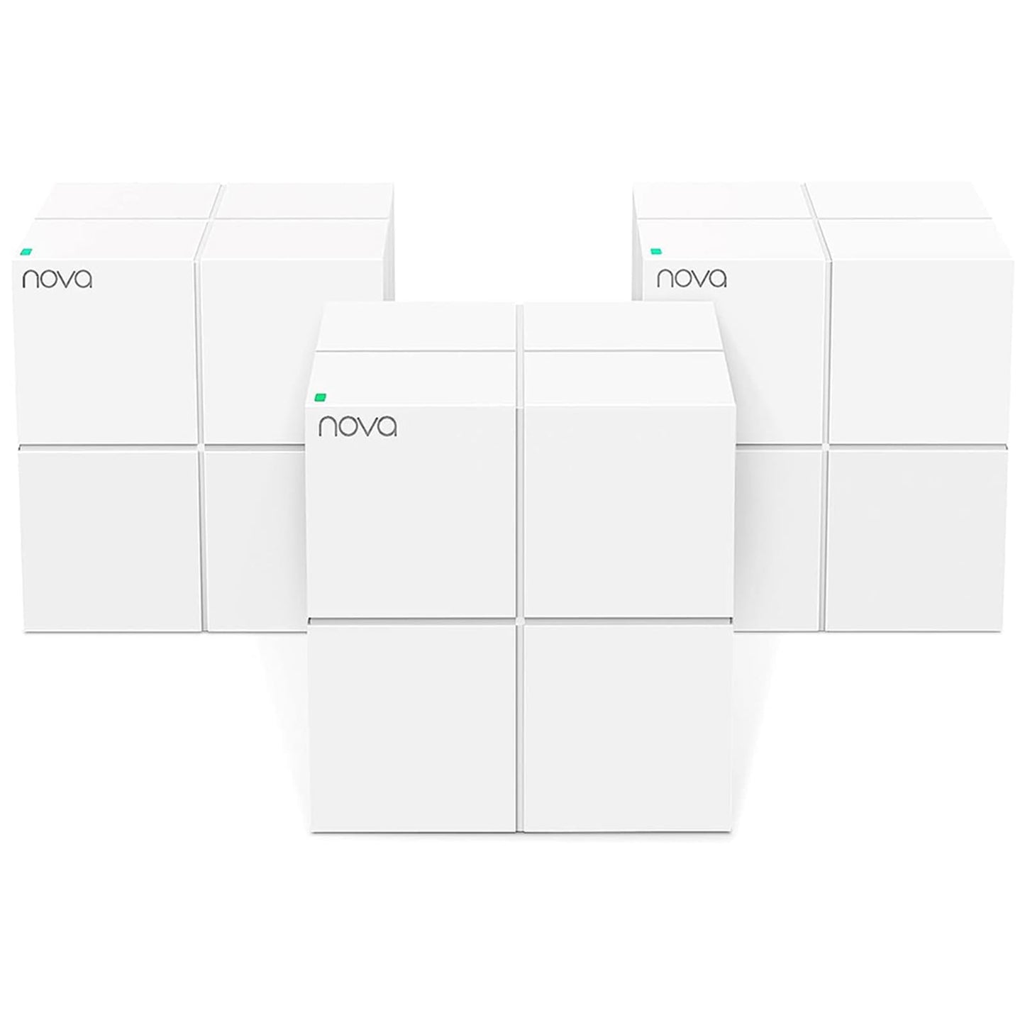 Tenda Nova WiFi Mesh System MW6 - Router WiFi de Malla AC1200, hasta 867 Mbps en 5 GHz, Red de Malla de Doble Banda Gigabit para 90 Dispositivos, Funciona con Alexa, 3-Pack