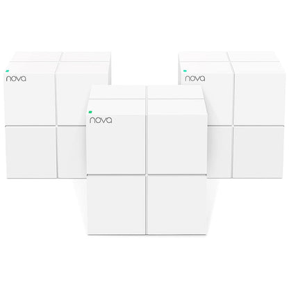 Tenda Nova WiFi Mesh System MW6 - Router WiFi de Malla AC1200, hasta 867 Mbps en 5 GHz, Red de Malla de Doble Banda Gigabit para 90 Dispositivos, Funciona con Alexa, 3-Pack