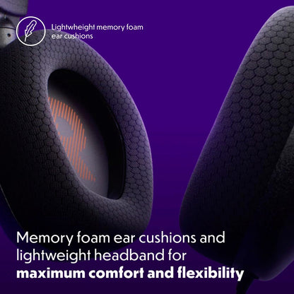 JBL Quantum 100M2 - Audífonos alambricos integrales para Gaming con Cable y micrófono Extraible con opción de silenciar - Negro