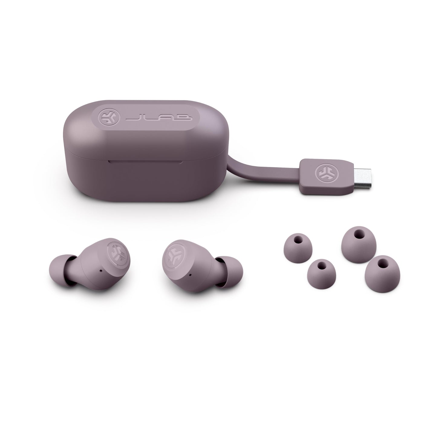 JLab Auriculares Inalámbricos Go Pop+ Bluetooth Malva IPX4
