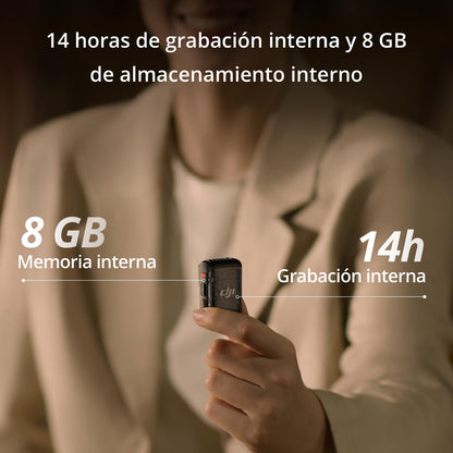 Dji Micrófono Inalámbrico Mic 2 Cancelación De Ruido Inteligente Shadow Black