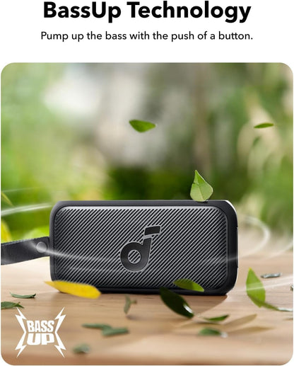 Soundcore by Anker Motion 300 Bocinas Portátiles Inalámbricas Bluetooth Hi-Res 30W, BassUp, SmartTune, 13h de Reproducción, IPX7, Ideal para Jardín, Camping y Senderismo