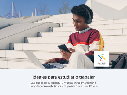 Sony Audífonos Inalámbricos On Ear Wh-Ch520 Hasta 50 Horas de Batería Negro