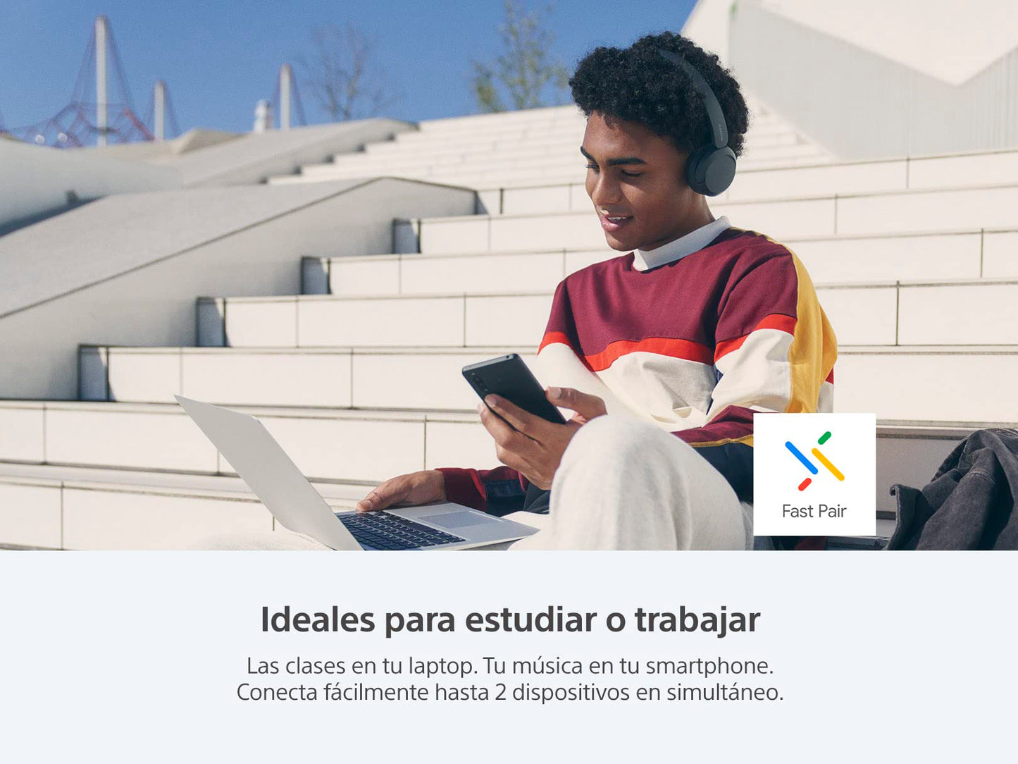 Sony Audífonos Inalámbricos On-Ear WH-CH520 Hasta 50 Horas Azul