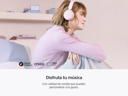 Sony Audífonos Inalámbricos de Diadema WH-CH520 Batería de Larga Duración Rosa