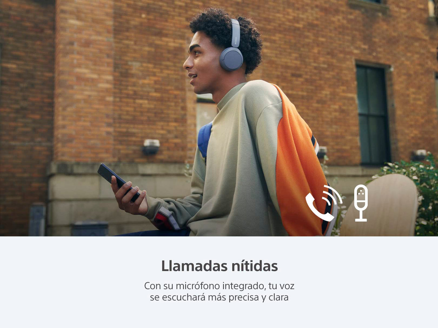 Sony Audífonos Inalámbricos On-Ear WH-CH520 Hasta 50 Horas Azul
