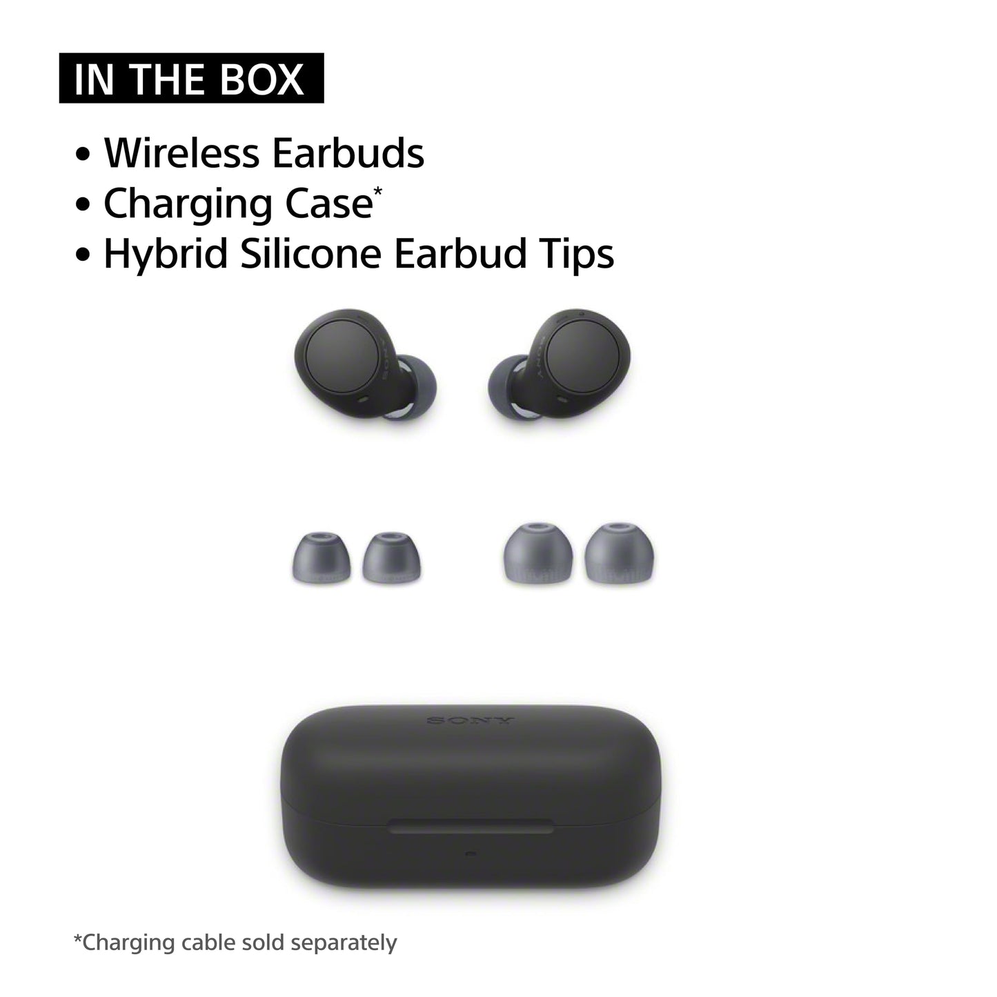 Sony Audífonos Bluetooth WF-C510 Hasta 22 Horas de Batería Color Negro