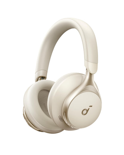 Soundcore by Anker Space One Audífonos Inalámbricos Diadema con Cancelación Activa Adaptativa, Reducción de Voz 2X más Fuerte, Audio Hi-Res, LDAC, hasta 40h, para Juegos, Gamer