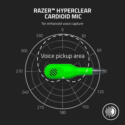 Razer BlackShark V2 X Gaming Headset: 7.1 Surround Sound - 50mm Drivers - Memory Foam Ear Cushions - For PC, PS5, PS4, Switch, Xbox One, Xbox Series X|S, Mobile - 3.5mm Audio Jack - Green