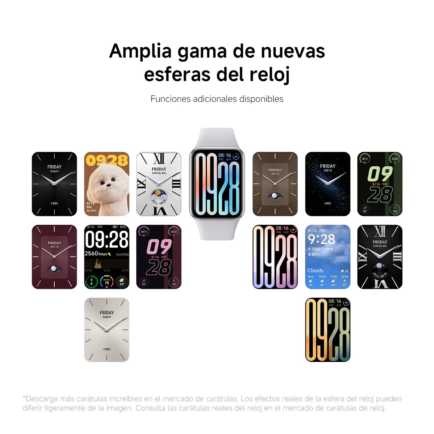 XIAOMI Band 9 Pro Smartwatch Negro - hasta 21 días de Batería, Pantalla AMOLED de 1.74", Compatible con Android y iOS, Marco de Aluminio, GPS y Brújula incorporados, +150 Modos de Entrenamiento