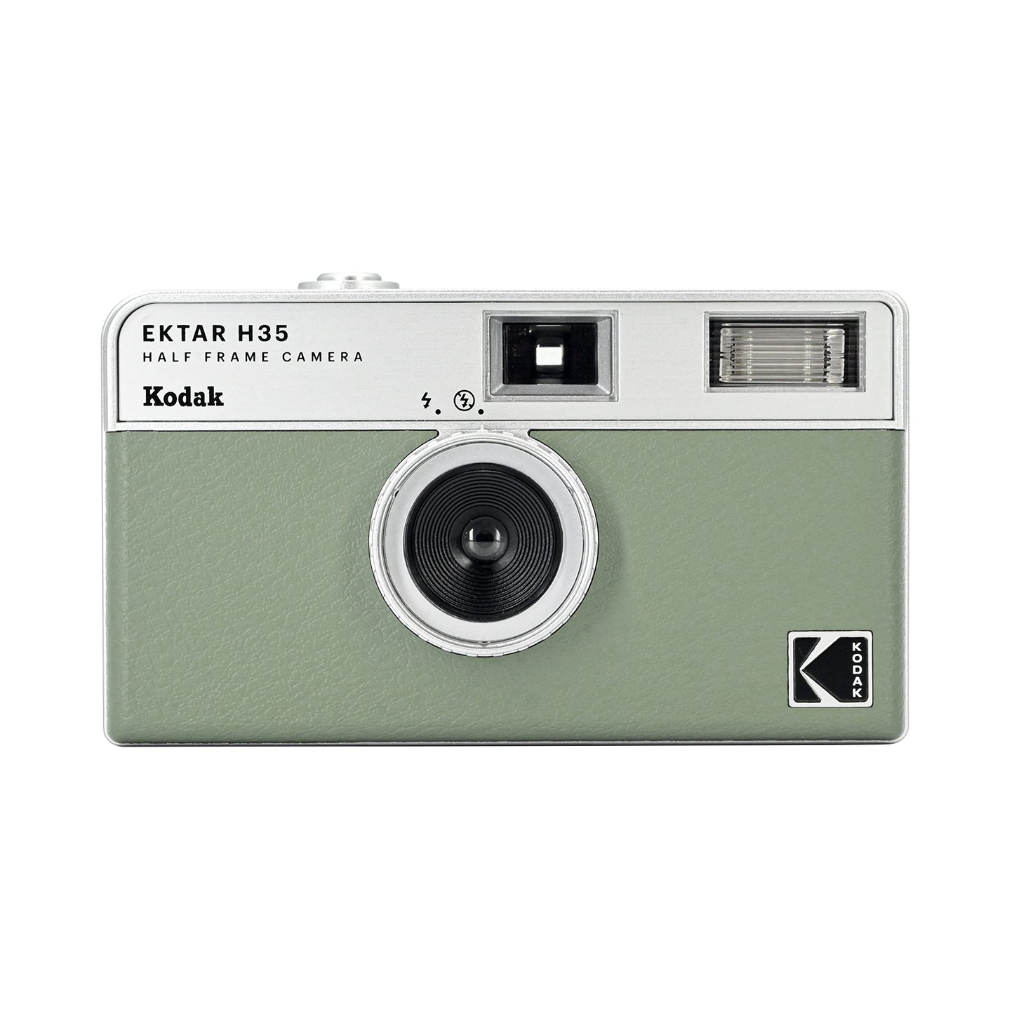 KODAK Cámara de película Ektar H35 de Medio Marco, 35 mm, Reutilizable, Enfoque automático, Ligera, fácil de Usar (Color Salvia) (la película y la Pila AAA no están Incluidas)