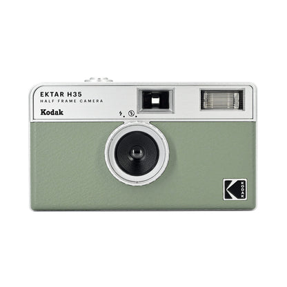 KODAK Cámara de película Ektar H35 de Medio Marco, 35 mm, Reutilizable, Enfoque automático, Ligera, fácil de Usar (Color Salvia) (la película y la Pila AAA no están Incluidas)
