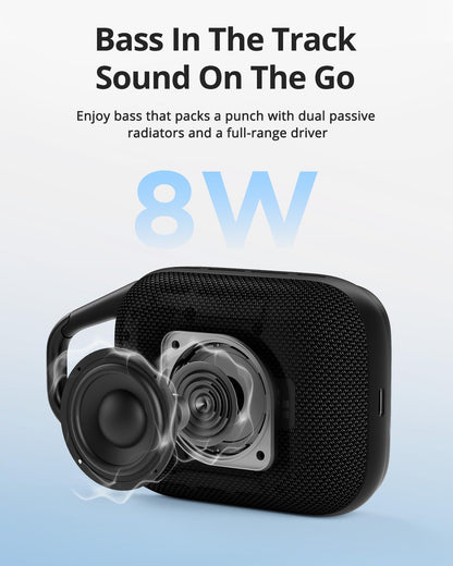 Tronsmart Bocina Bluetooth MIRTUNE H1 Altavoz Portátil IPX7 Negro