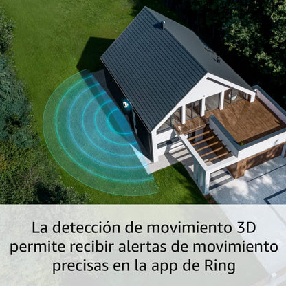 Ring Pro Cámara de seguridad exterior con luces y sirena inalábrica (Spotlight Cam Pro Battery)