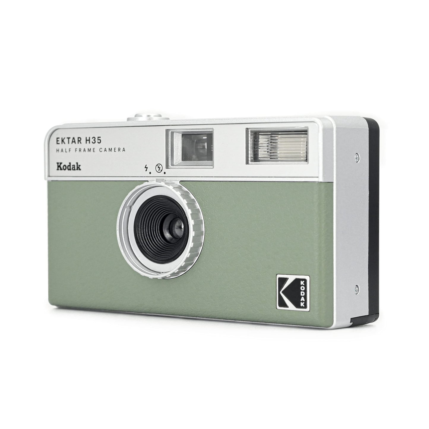 KODAK Cámara de película Ektar H35 de Medio Marco, 35 mm, Reutilizable, Enfoque automático, Ligera, fácil de Usar (Color Salvia) (la película y la Pila AAA no están Incluidas)