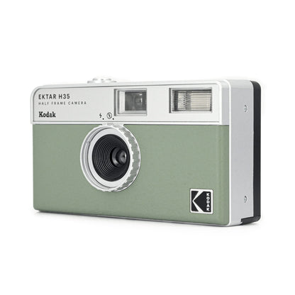KODAK Cámara de película Ektar H35 de Medio Marco, 35 mm, Reutilizable, Enfoque automático, Ligera, fácil de Usar (Color Salvia) (la película y la Pila AAA no están Incluidas)
