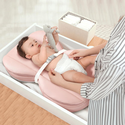 Mamatepe Cambiador Plegable PU Impermeable Y Lavable Rosado