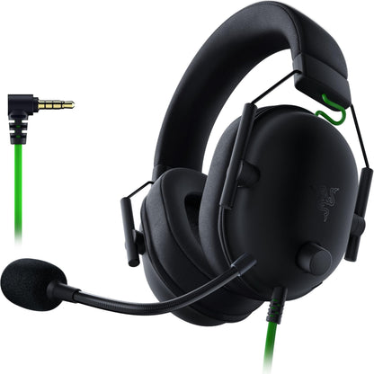 Razer BlackShark V2 X Auriculares para Juegos: Controladores De 50mm - Micrófono Cardioide - Espuma Viscoelástica - Auriculares Que Aíslan El Ruido - para PC, PS4, PS5, Switch - 3.5mm - Negro