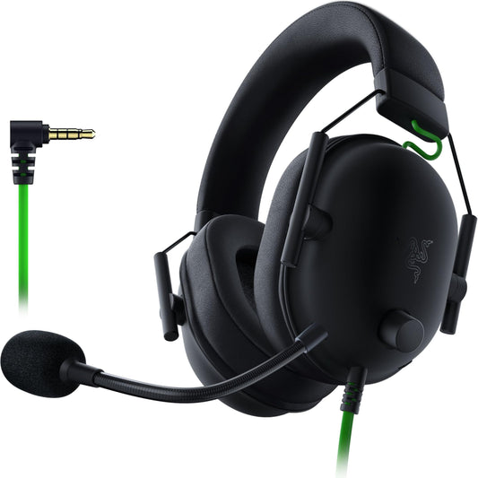 Razer BlackShark V2 X Auriculares para Juegos: Controladores De 50mm - Micrófono Cardioide - Espuma Viscoelástica - Auriculares Que Aíslan El Ruido - para PC, PS4, PS5, Switch - 3.5mm - Negro