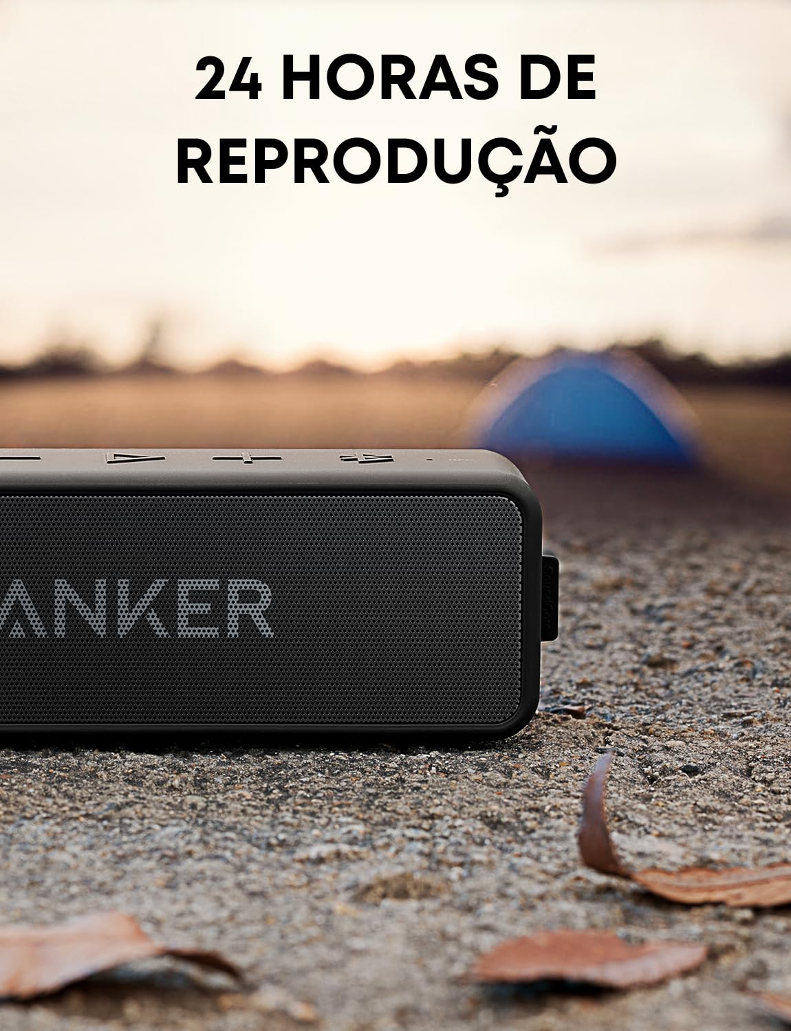 Soundcore Anker 2 Bocina Bluetooth Potente, hasta 24 Horas, protección contra el Agua IPX7, Graves enormes con Dos Controladores de Graves