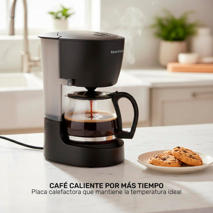 Taurus Cafetera de Goteo Coffee Max 6 Filtro Permanente Negro