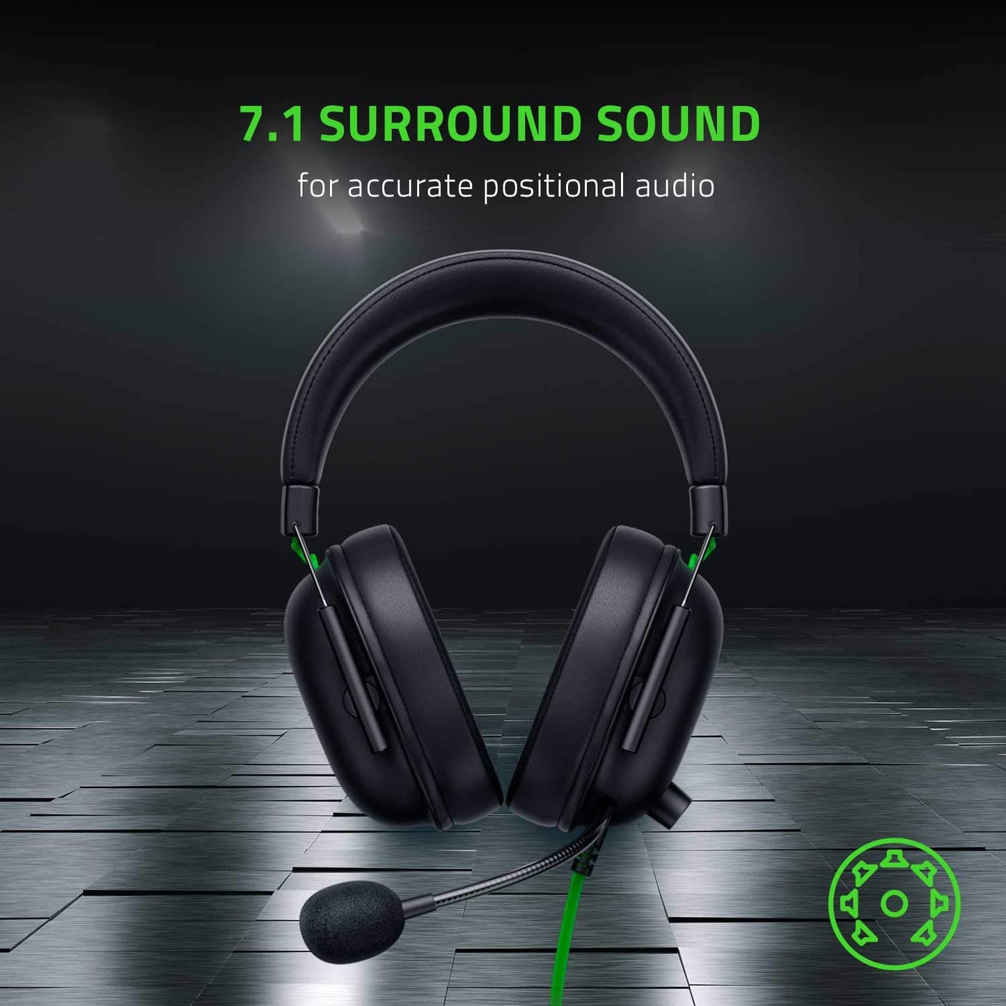 Razer BlackShark V2 X Auriculares para Juegos: Controladores De 50mm - Micrófono Cardioide - Espuma Viscoelástica - Auriculares Que Aíslan El Ruido - para PC, PS4, PS5, Switch - 3.5mm - Negro