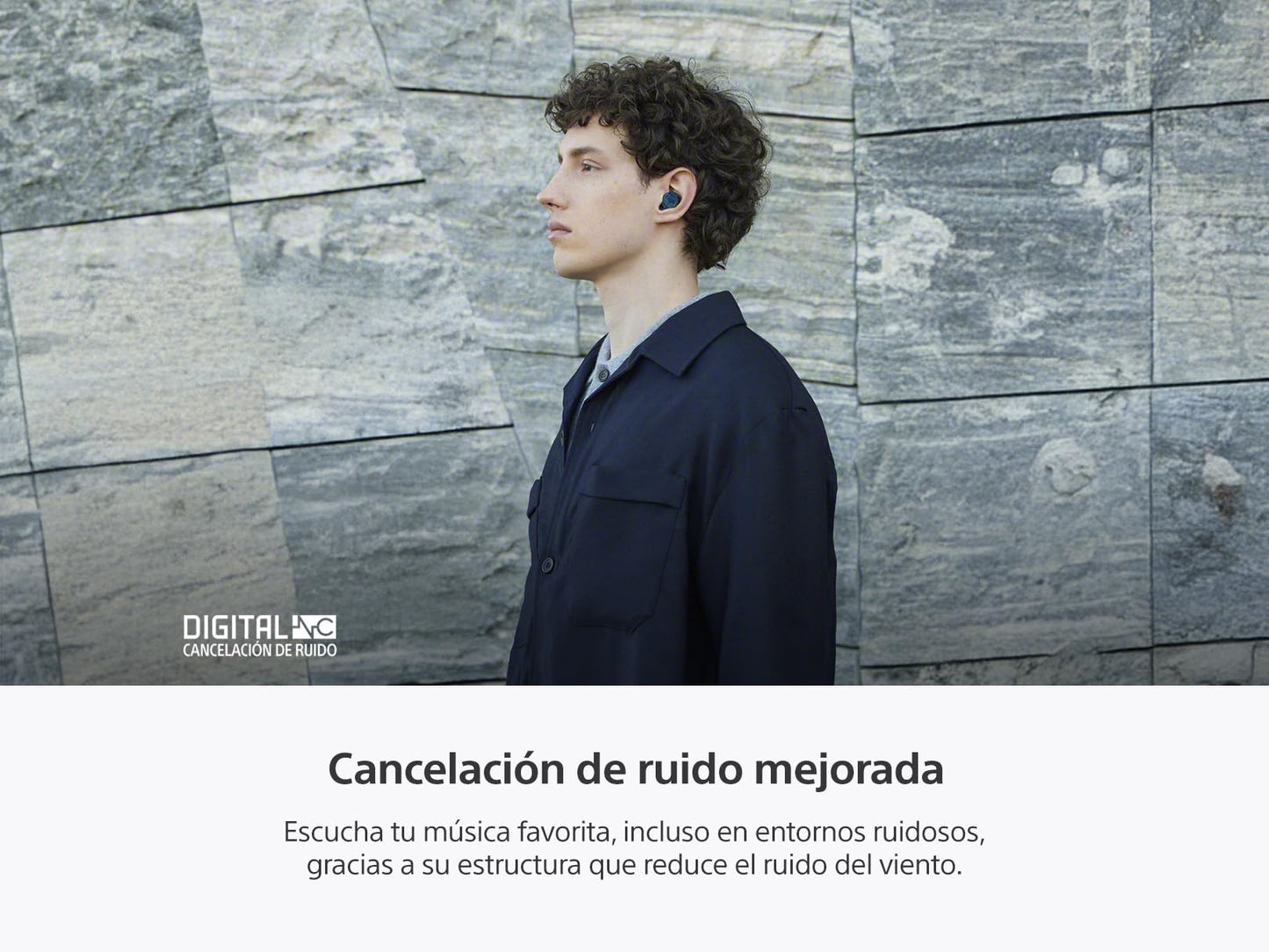 Sony WF-C710N Auriculares inalámbricos con cancelación de Ruido, hasta 30 Horas de batería, Ligeros y compactos, Color Azul