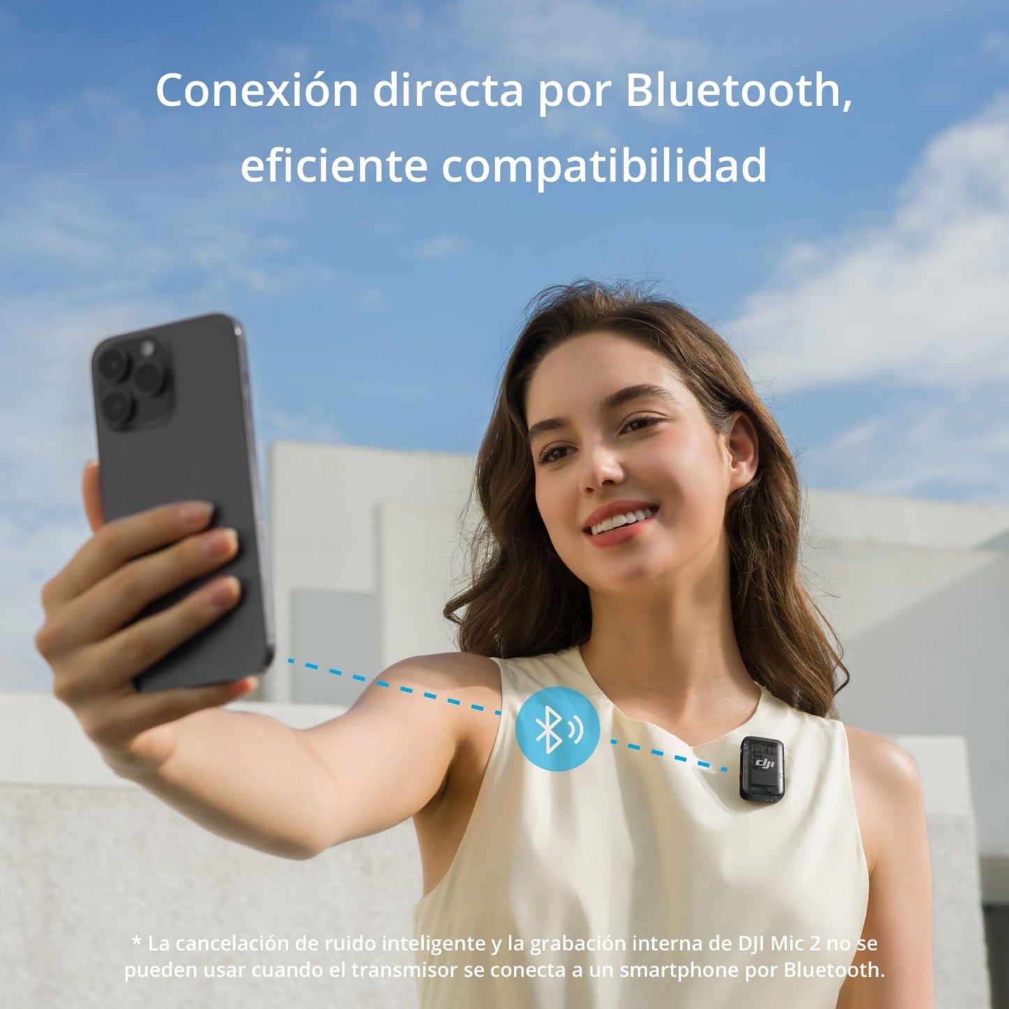 Dji Micrófono Inalámbrico Mic 2 Cancelación De Ruido Inteligente Shadow Black