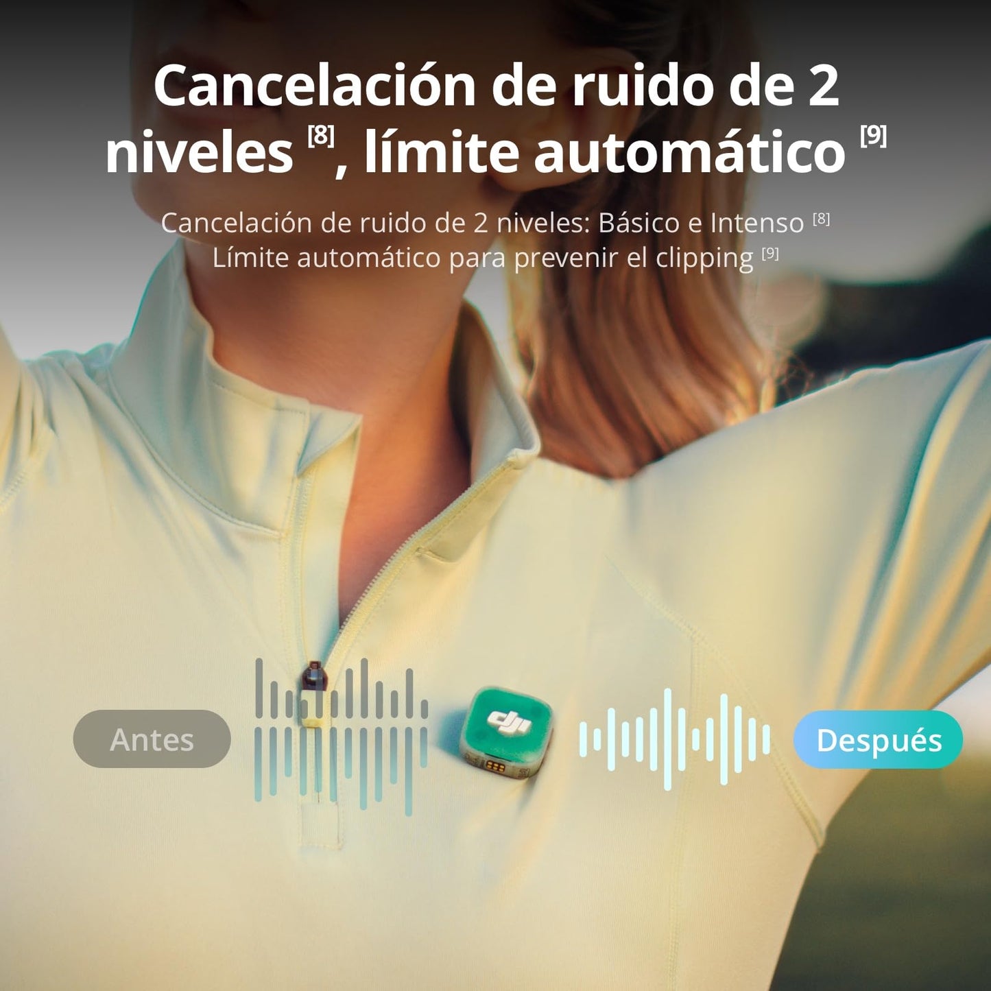 dji Mic Mini 2 (2 TX + 1 RX móvil + Estuche de Carga), micrófono inalámbrico para móvil iPhone 17/16/15 y Android/Tableta/PC, conectar y Listo, batería de 90 h, transmisión hasta 300 m, Vlogs