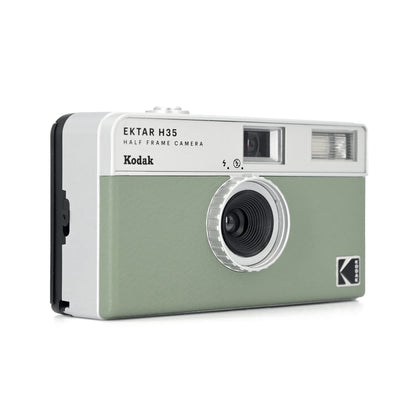 KODAK Cámara de película Ektar H35 de Medio Marco, 35 mm, Reutilizable, Enfoque automático, Ligera, fácil de Usar (Color Salvia) (la película y la Pila AAA no están Incluidas)