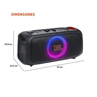 JBL PartyBox On-The-Go Bocina Portátil 100W Bluetooth Resistente Negro
