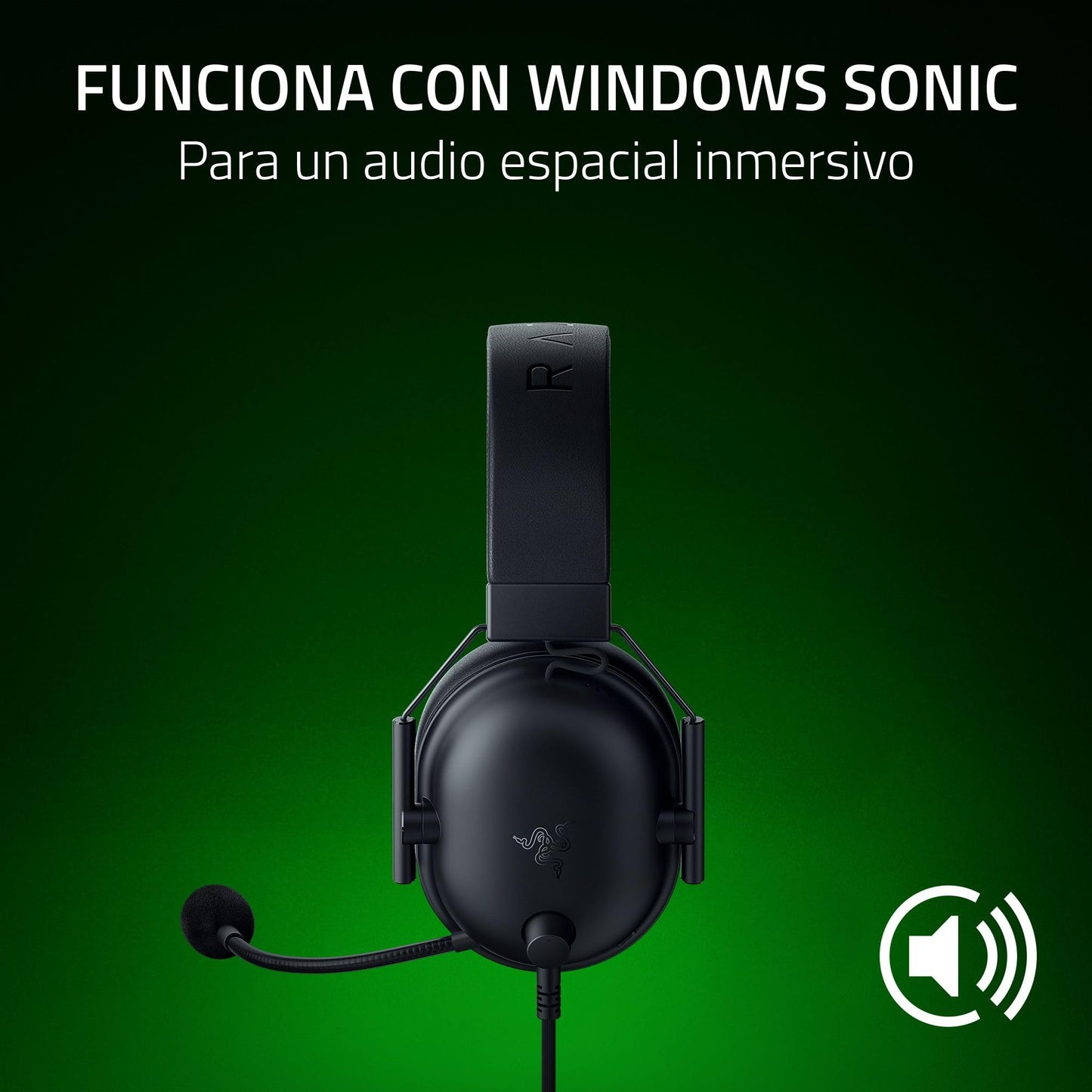 Razer BlackShark V2 X Auriculares para Xbox: Diafragmas de 50mm - Micrófono Cardioide - Ligero - Almohadillas Aislantes de Ruido - para Xbox Series X, Series S, PS5, PC, 3.5mm - Negro