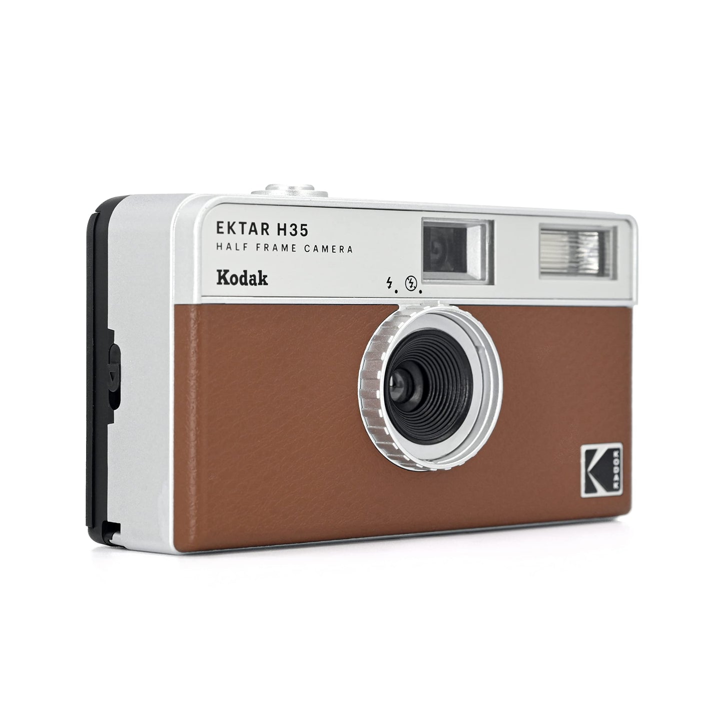 KODAK Cámara de película Ektar H35 de Medio Marco, 35 mm, Reutilizable, Enfoque automático, Ligera, fácil de Usar (Color café) (la película y la Pila AAA no están Incluidas)