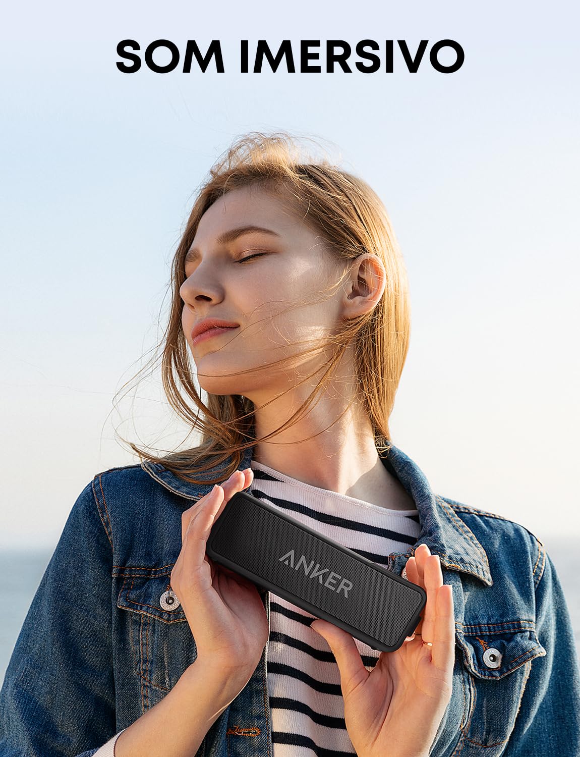 Soundcore Anker 2 Bocina Bluetooth Potente, hasta 24 Horas, protección contra el Agua IPX7, Graves enormes con Dos Controladores de Graves