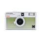 Kodak - EKTAR H35N - Cámara de película de Medio fotograma, 35 mm, sin Enfoque, Modo Bulb, Filtro de Estrellas Incorporado, Objetivo Revestido (película y Pila AAA no Incluidas) - Verde a Rayas