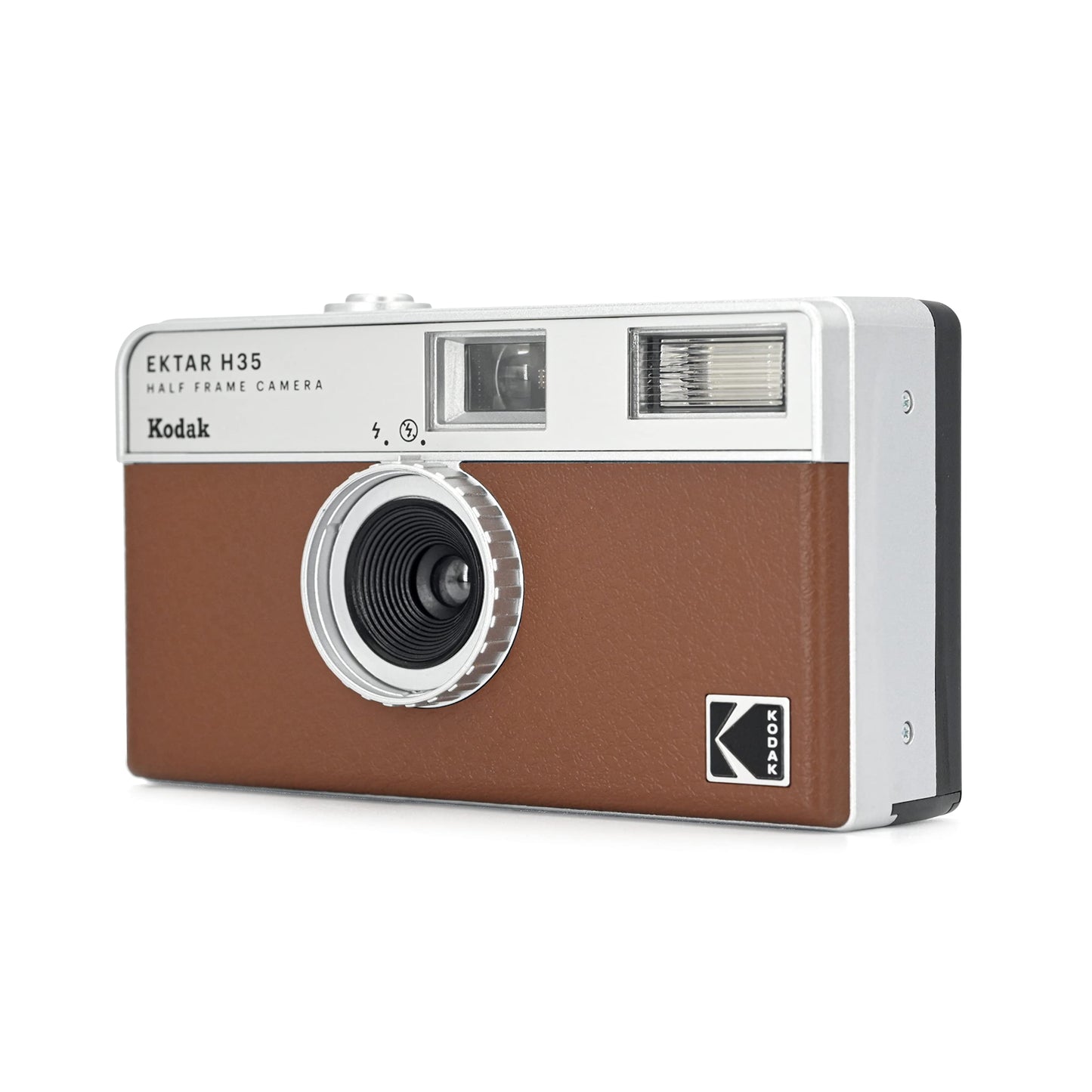 KODAK Cámara de película Ektar H35 de Medio Marco, 35 mm, Reutilizable, Enfoque automático, Ligera, fácil de Usar (Color café) (la película y la Pila AAA no están Incluidas)