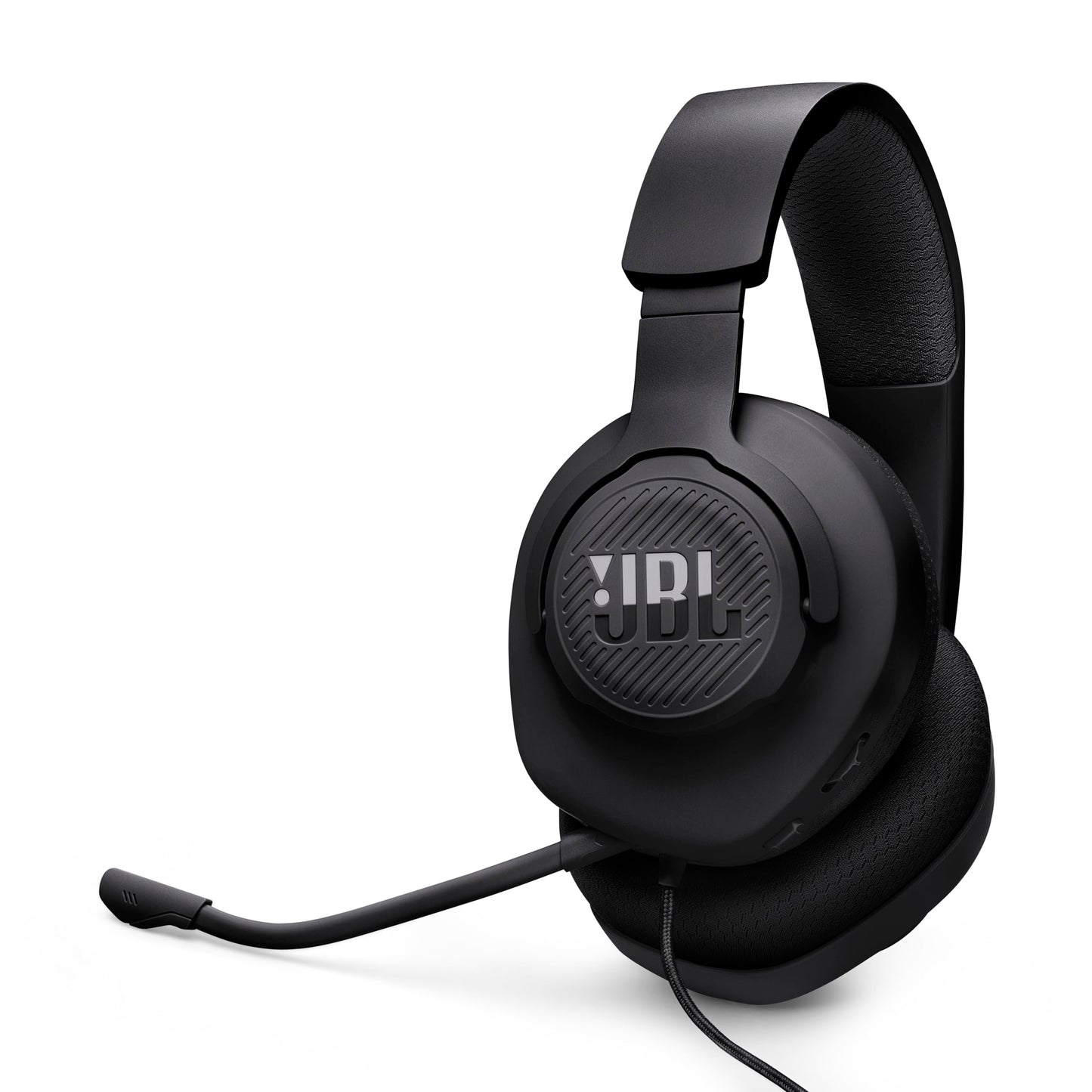 JBL Quantum 100M2 - Audífonos alambricos integrales para Gaming con Cable y micrófono Extraible con opción de silenciar - Negro