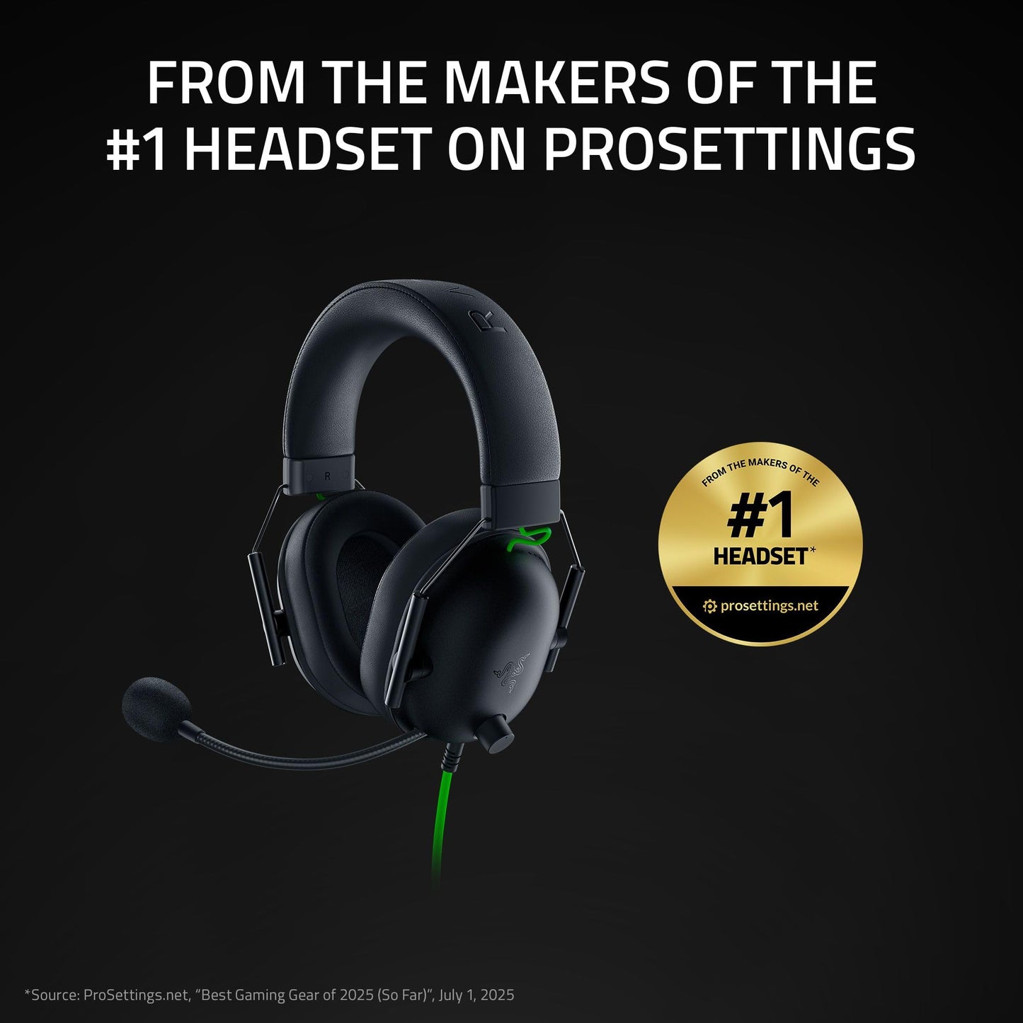 Razer BlackShark V2 X Auriculares para Juegos: Controladores De 50mm - Micrófono Cardioide - Espuma Viscoelástica - Auriculares Que Aíslan El Ruido - para PC, PS4, PS5, Switch - 3.5mm - Negro
