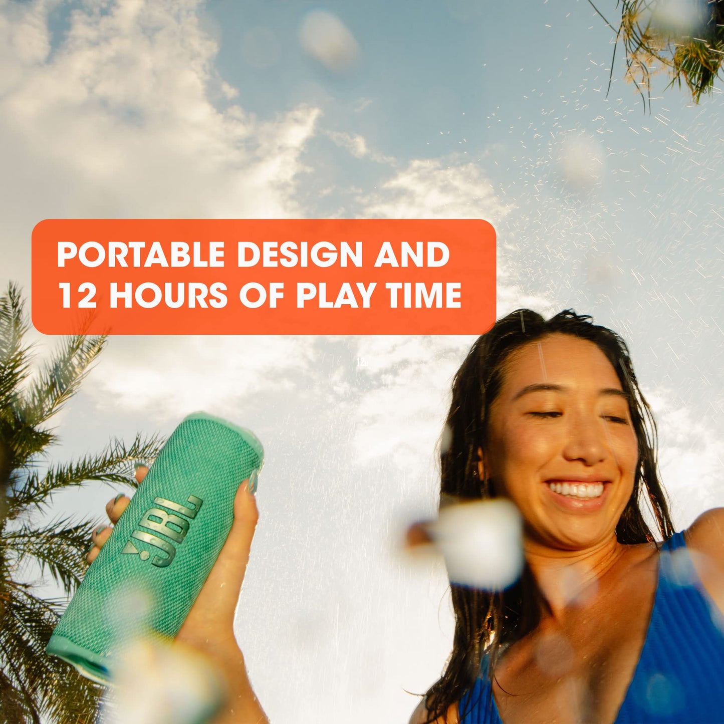 JBL Bocina Portátil Flip 6 Bluetooth Con 12 Horas De Reproducción Azul