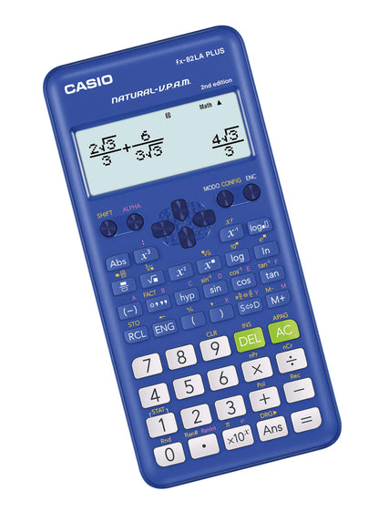 Casio Calculadora Científica Fx-82laplus 2da Edición Color Azul