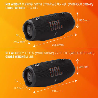 JBL Charge 6 Bocina Bluetooth Resistente al Agua Negro