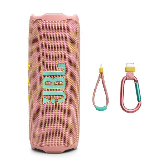 JBL Flip 7 Bocina Portátil Bluetooth, Batería Integrada, Resistente al Agua - Rosa, ideal para disfrutar música en cualquier lugar.