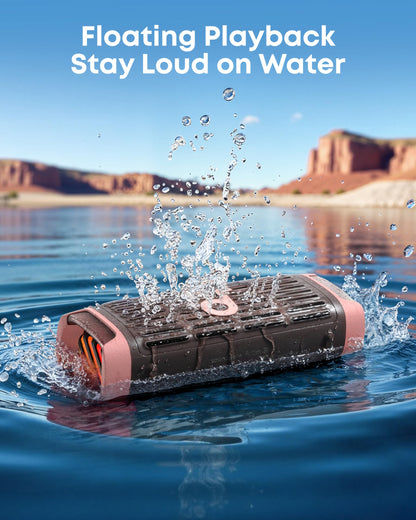 Soundcore by Anker Boom 3i Bocina Bluetooth Portatil, hasta 16h, 50W Potencia, IP68 Flotante Resistente Agua Salada, BassUp 2.0, Bluetooth 5.3, Ideal para Pesca, Camping Exteriores