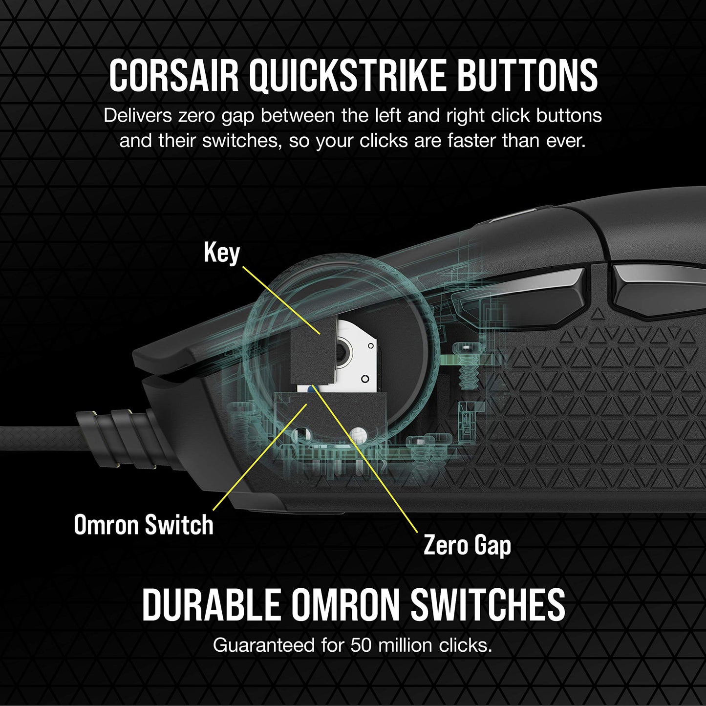 Corsair KATAR PRO XT Ratón de Juego FPS Ultraligero con Cable - 18,000 DPI - Forma Simétrica Compacta - Botones Quickstrike - Compatible con iCUE - PC, Mac, PS5, PS4, Xbox - Negro